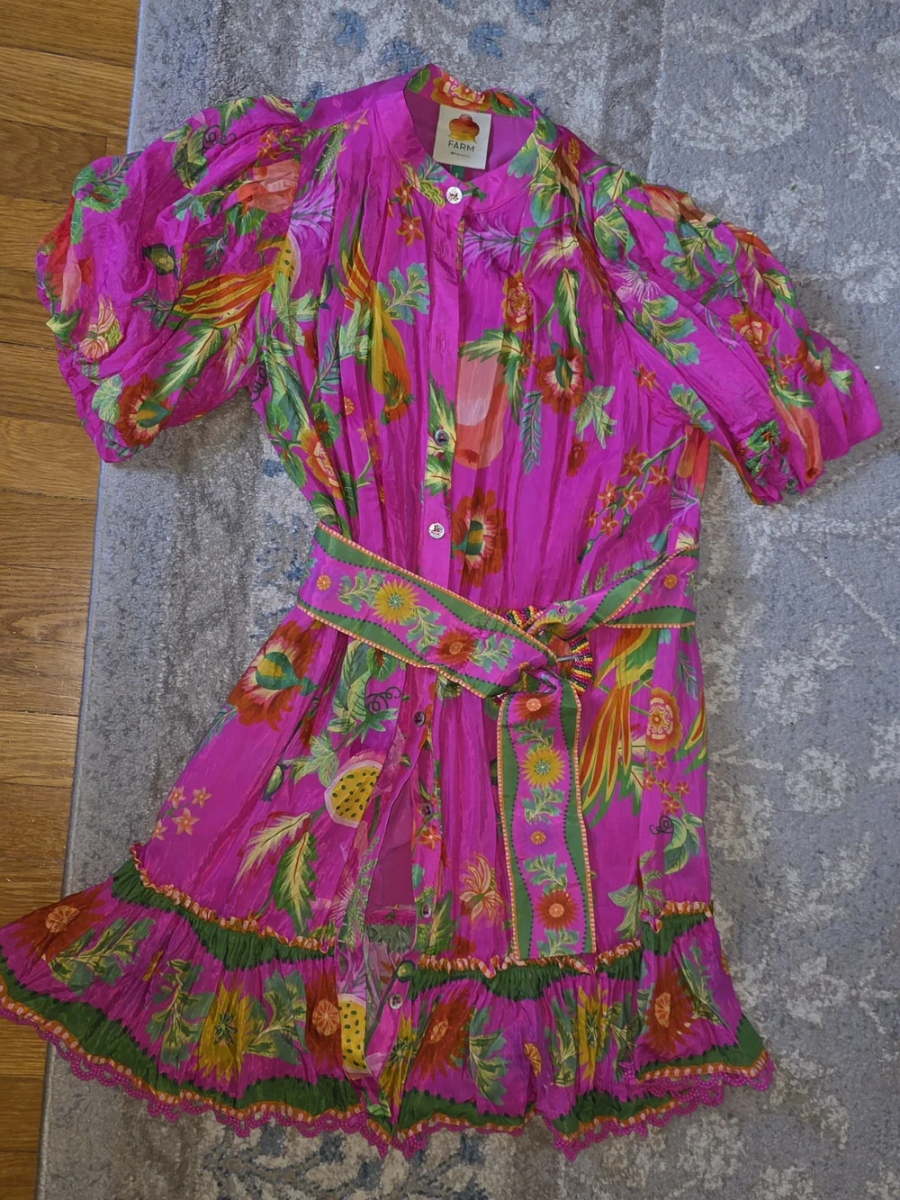 FARM Rio Delicate Fruit Garden, Mini Dress, Small - Picture 5 of 7